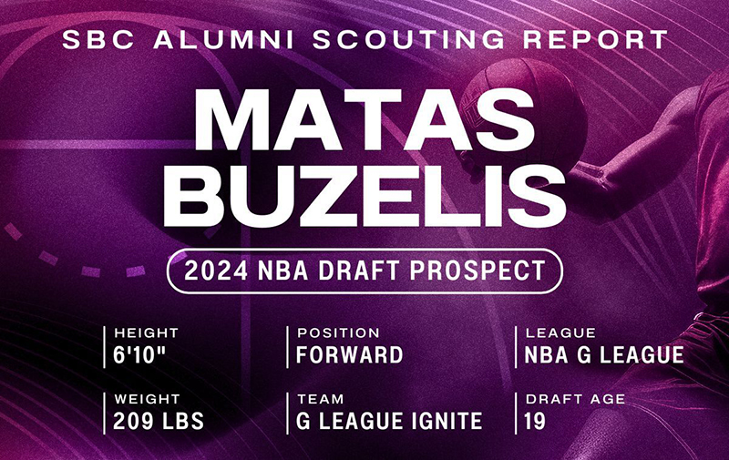 Scouting Ignite Forward Matas Buzelis Sports Business Classroom